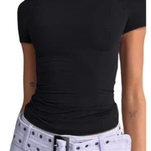 Abardsion Casual Basic Going Out Crop Top