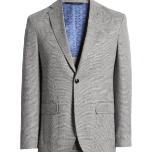 Ted Baker London Karl Heathered Cotton & Linen Blend Sport Coat